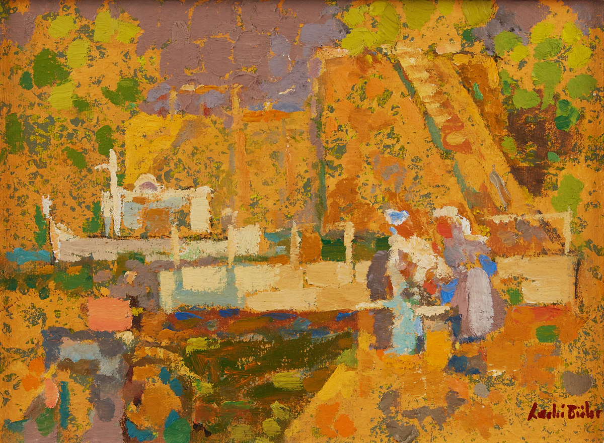 André Charles Biéler, On the Rideau, oil on canvas board, 1978