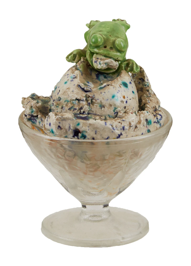 David James Gilhooly, 2 Scoop Sundae, ceramic and glass sculpture - view 2