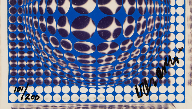 Victor Vasarely, Cube, acrylic and silkscreen sculpture - view 5