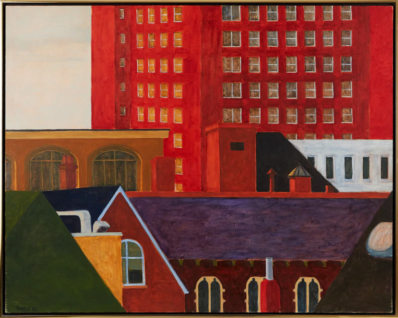 Chris Temple, Composition #3, oil on canvas, 1982 - view 2