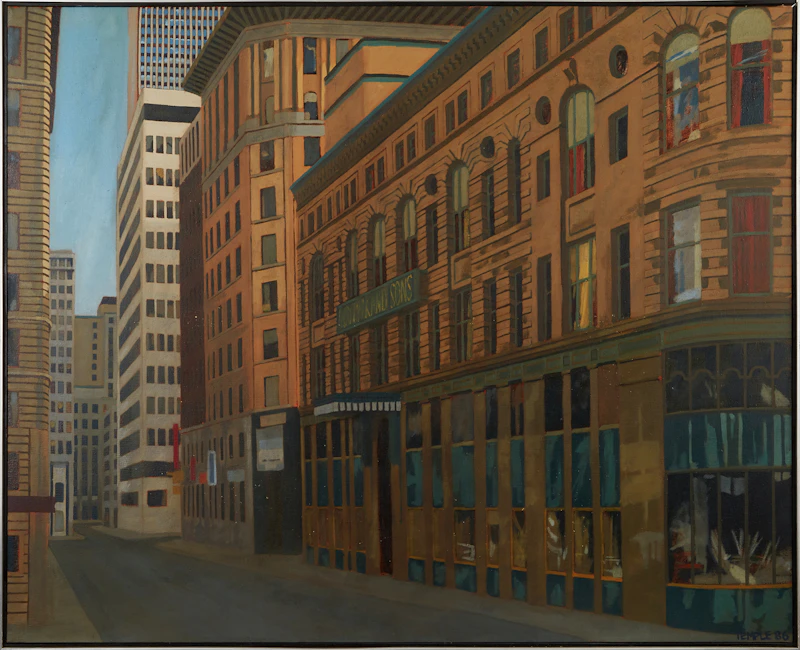 Chris Temple, The Family Business, oil on canvas, 1986 - view 2