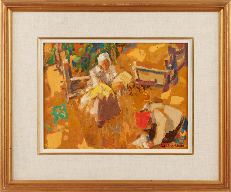 André Charles Biéler, Fin de la journée, oil on canvas, 1986 - view 2