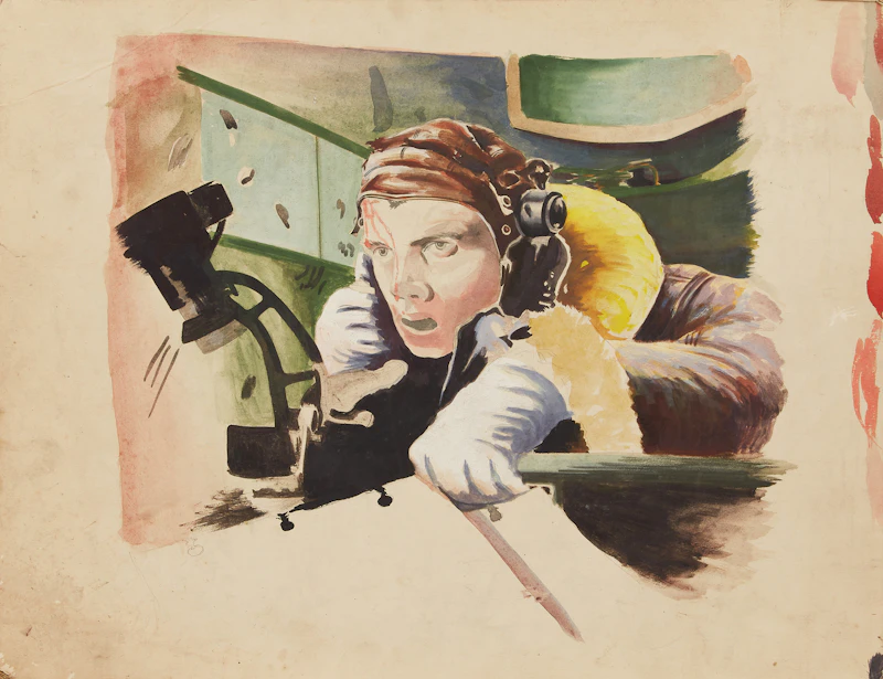 Portrait of a Pilot by Flight Sergeant Colin Clark