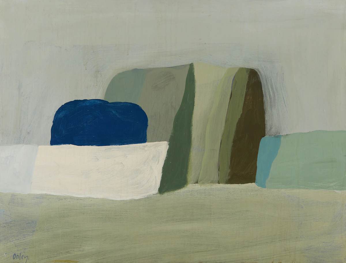 Toni Onley, Garden, acrylic on board, 1965