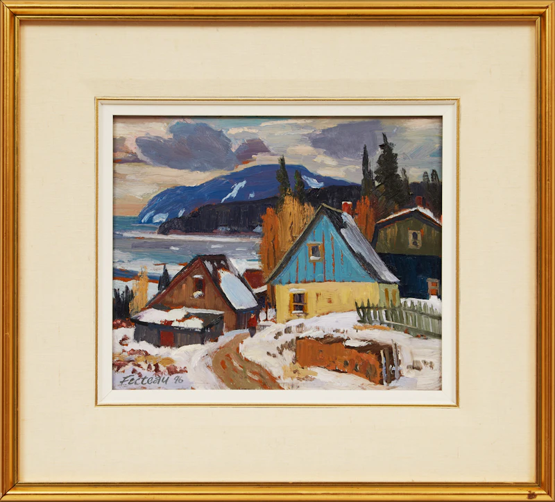 Marcel Fecteau, House near Saguenay, P.Q., oil on board, 1996 - view 2