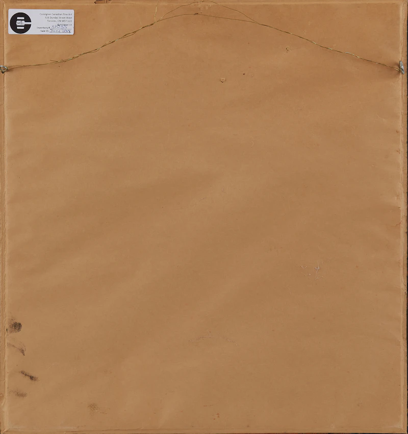 John-Franklin Koenig, Untitled Abstraction, mixed media on card laid down on board, 1972 - view 3