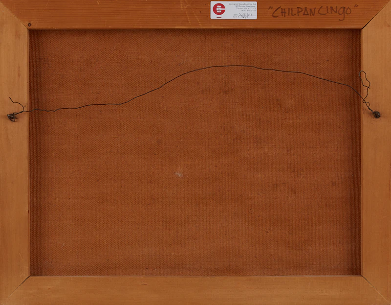 Toni Onley, Chilpancingo, mixed media on paper laid down on board, 1961 - view 2