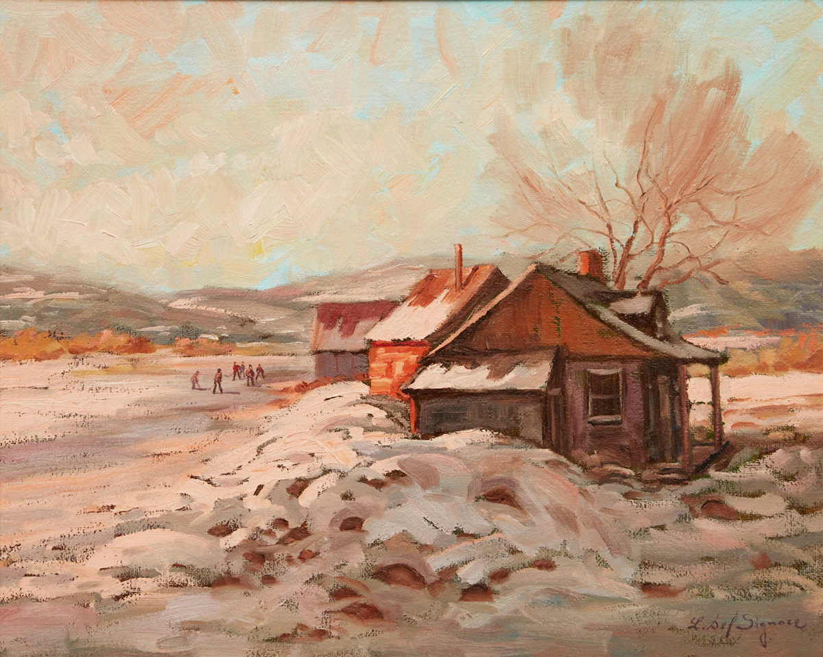 Littorio Del Signore, Paysage, oil on canvas
