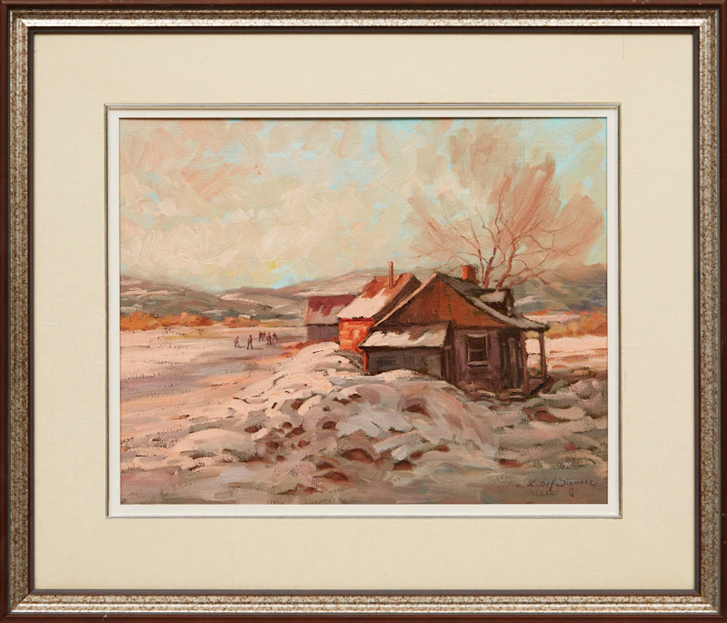 Littorio Del Signore, Paysage, oil on canvas - view 2