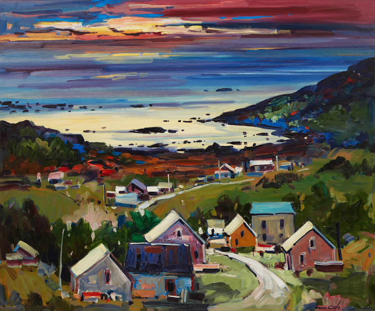 Bruno Côté, St. Fidele, oil on board
