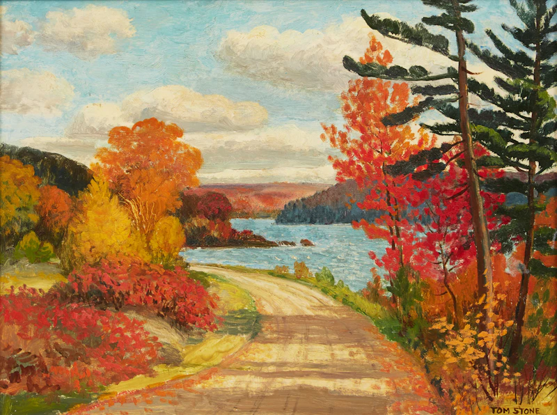 Thomas Albert Stone, The Narrows, Lake of Bays, oil on panel - view 3