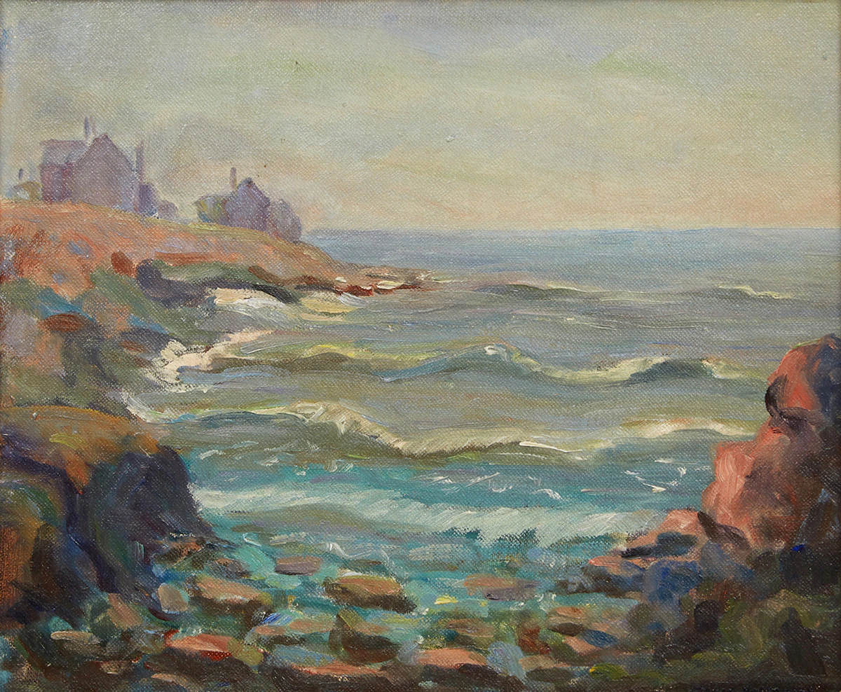 Manly Edward MacDonald, Coastal Landscape, oil on canvas board