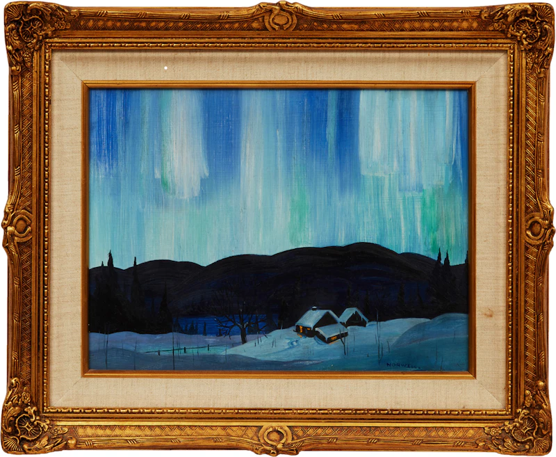 Graham Noble Norwell, Winter Landscape, oil on board - view 2
