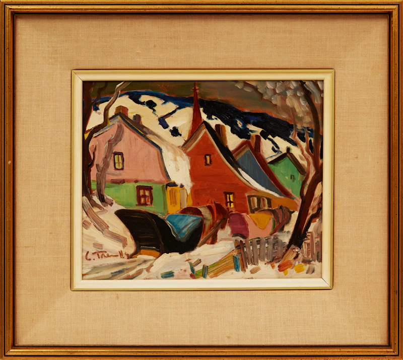 Louis Tremblay, St. Urbain, oil on board - view 2