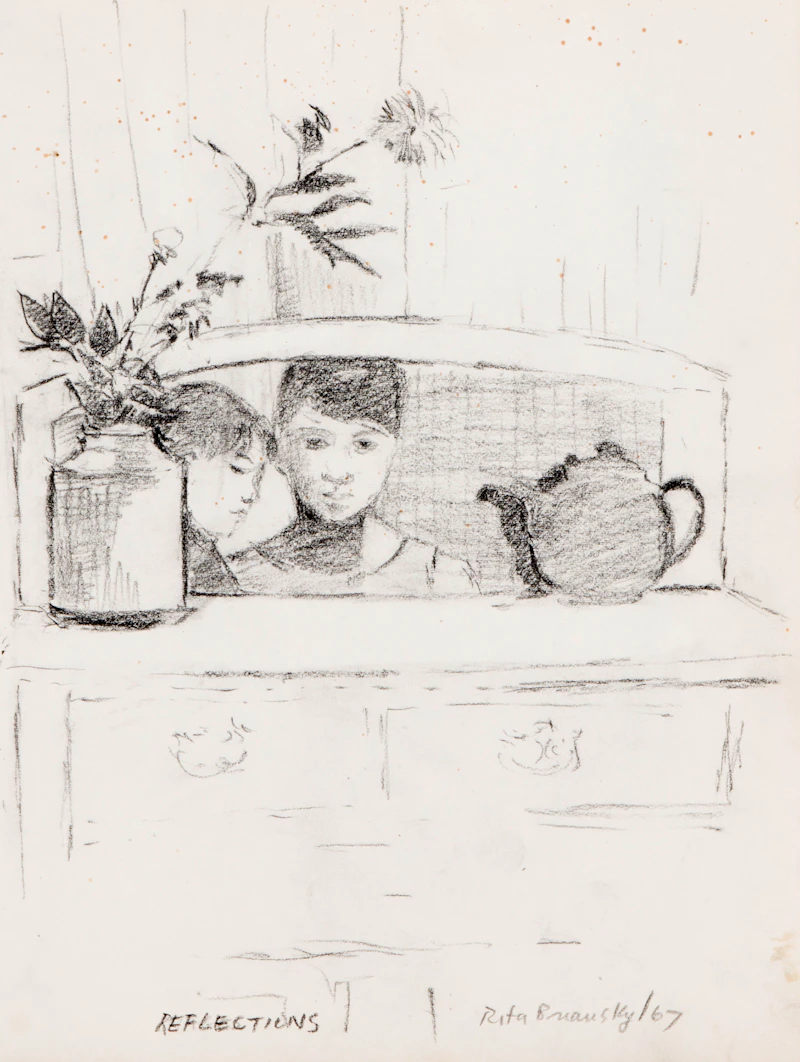 Rita Briansky, Reflections; After Picasso; The Split, assorted media on paper (3) - view 3