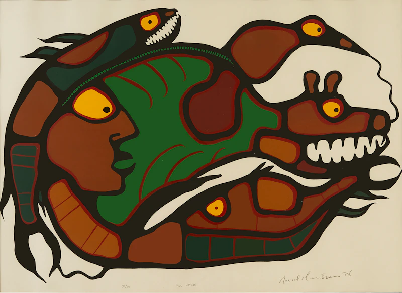 Norval Morrisseau, All Within, silkscreen, 1978 - view 1