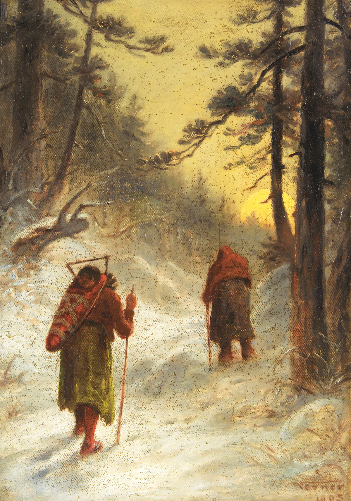 Frederick Arthur Verner, Femmes indiennes potagères, oil on canvas, 1905
