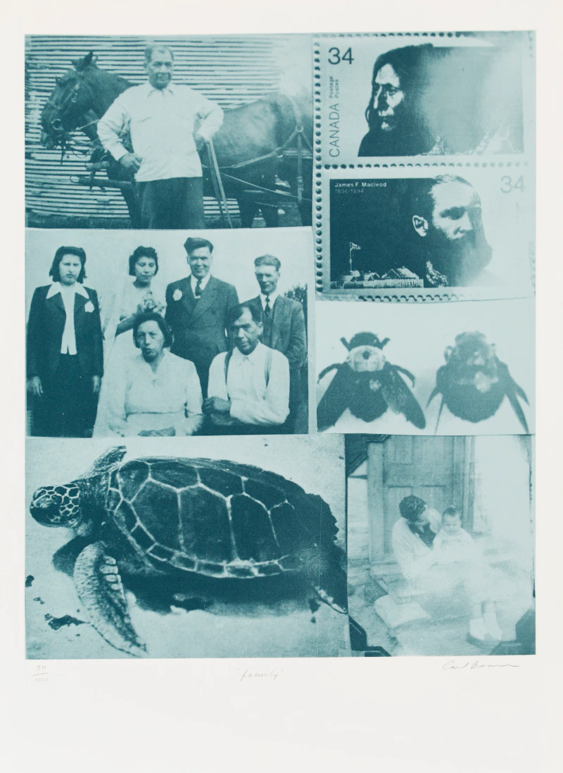 Carl Beam, Family, colour silkscreen - view 2