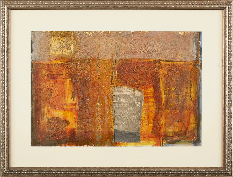 Jack Reppen, Abstraction, mixed media and collage, 1962 - view 2