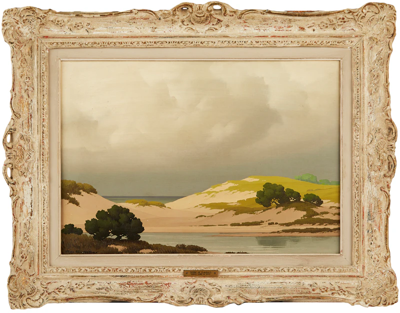 Pierre de Clausade, Sand Dunes in the North, oil on canvas - view 2