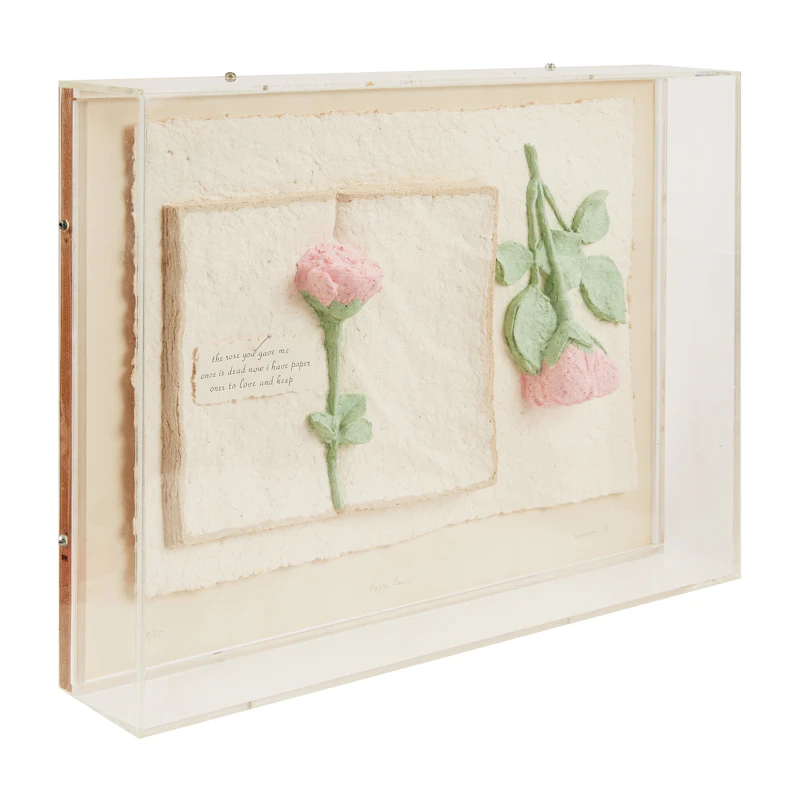 Betty Davison, Paper Roses, cast paper print, 1973 - view 2