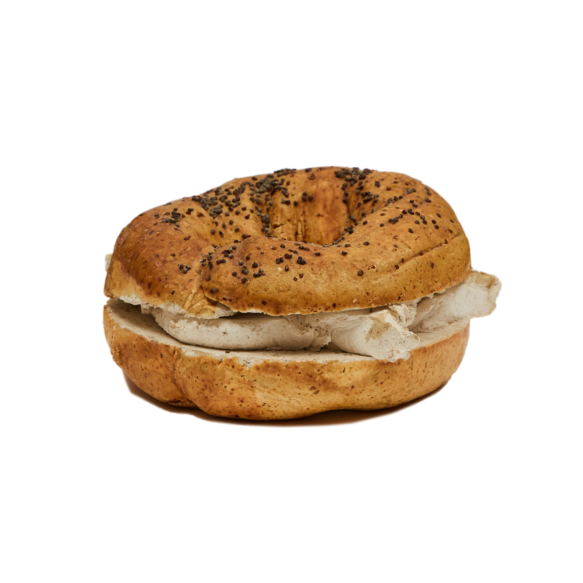 David James Gilhooly, Bagel and Cream Cheese, ceramic sculpture, 1975