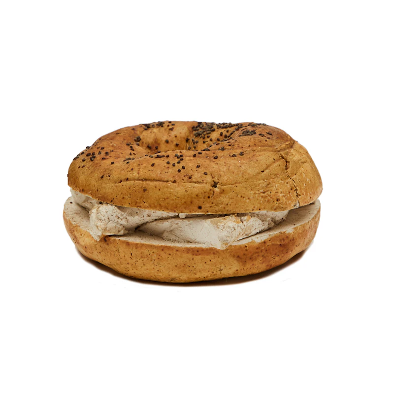 David James Gilhooly, Bagel and Cream Cheese, ceramic sculpture, 1975 - view 2