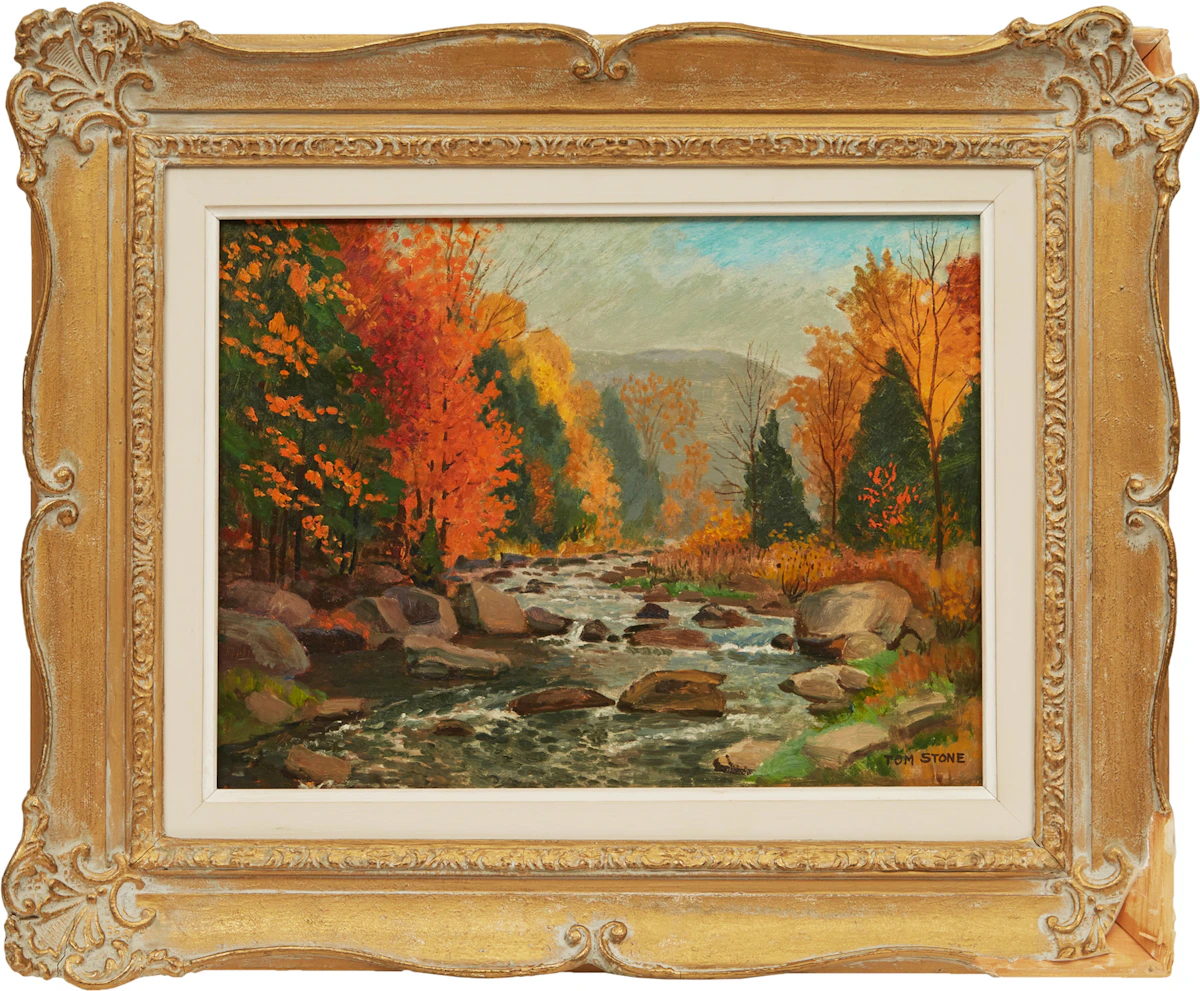 Thomas Albert Stone, Autumn on the Credit River, oil on panel
