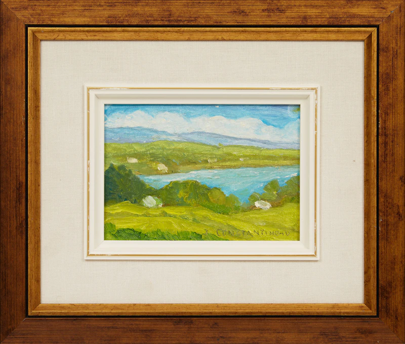Jean Constantineau, Lac St-Mathieu, Bas St. Laurent, oil on canvas board, 2003 - view 2
