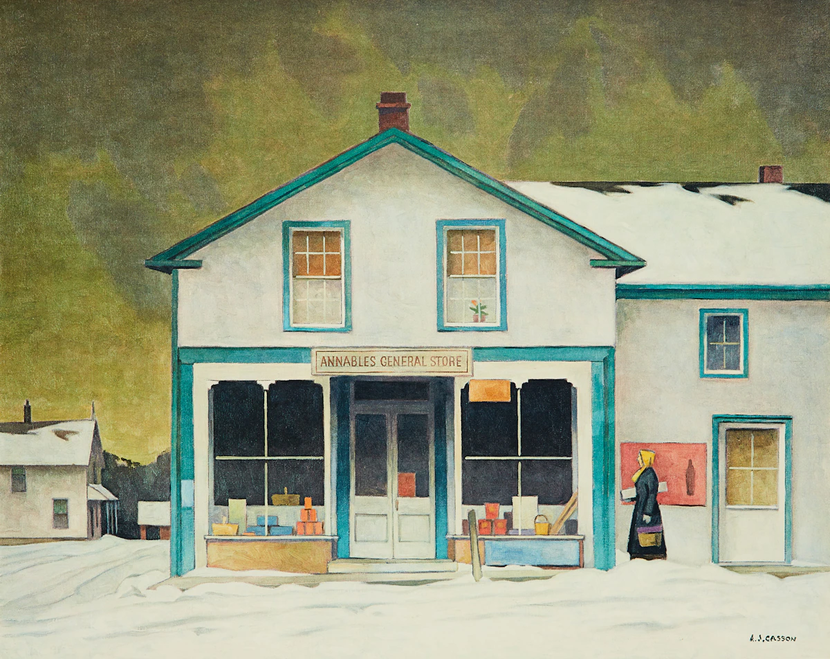 Alfred Joseph Casson, Annables General Store; Village House; Crescendo, three colour serigraphs