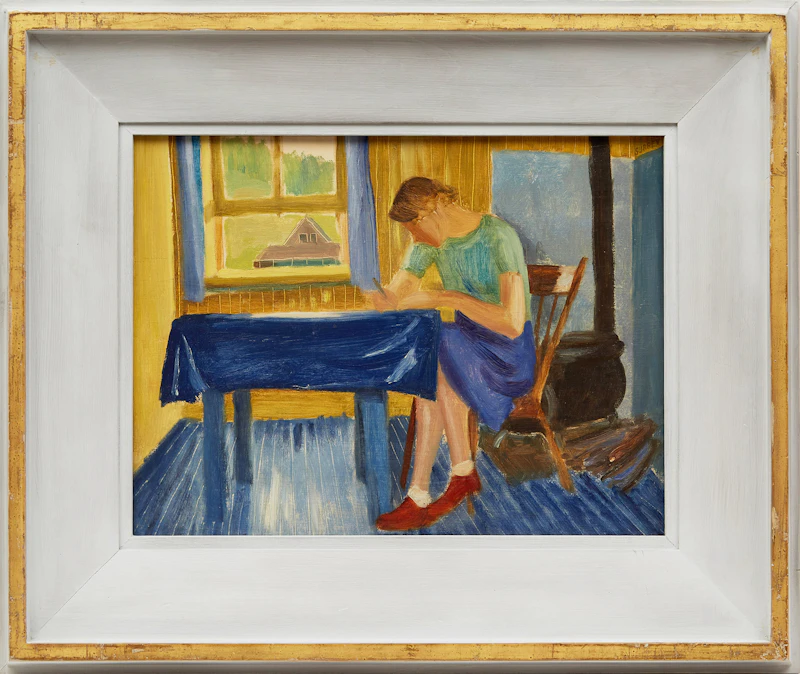 Philip Henry Howard Surrey, The Letter, oil on board - view 2