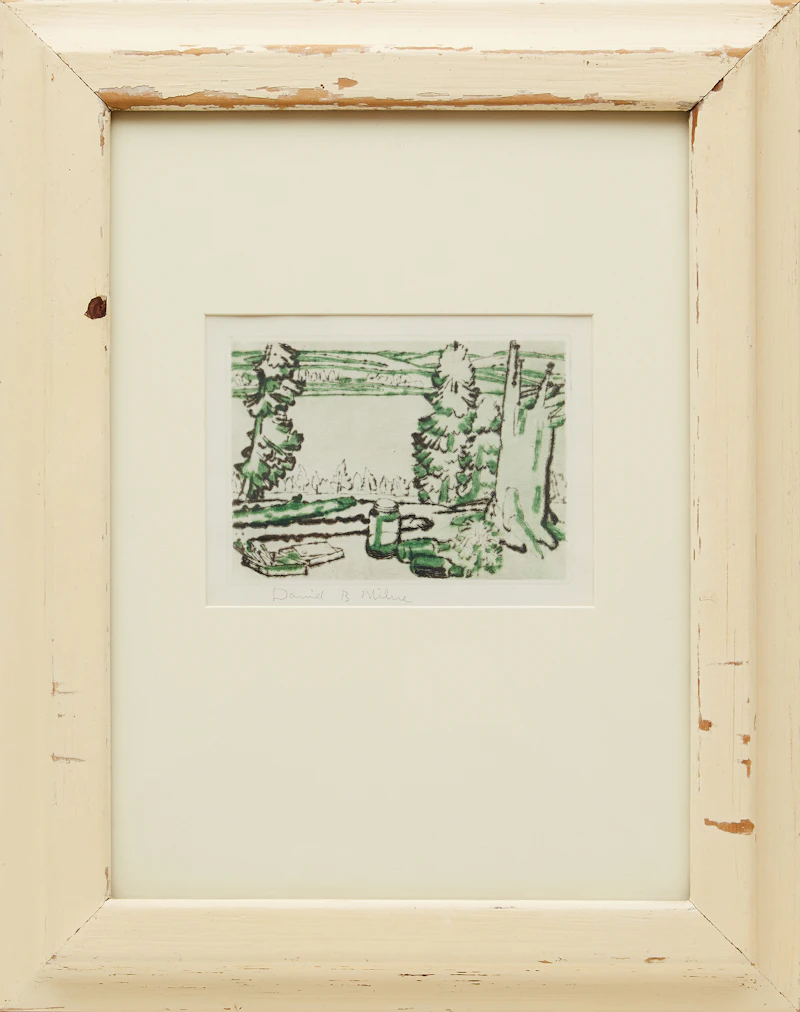 David Brown Milne, Painting Place (Colophon Edition), colour drypoint on paper - view 2