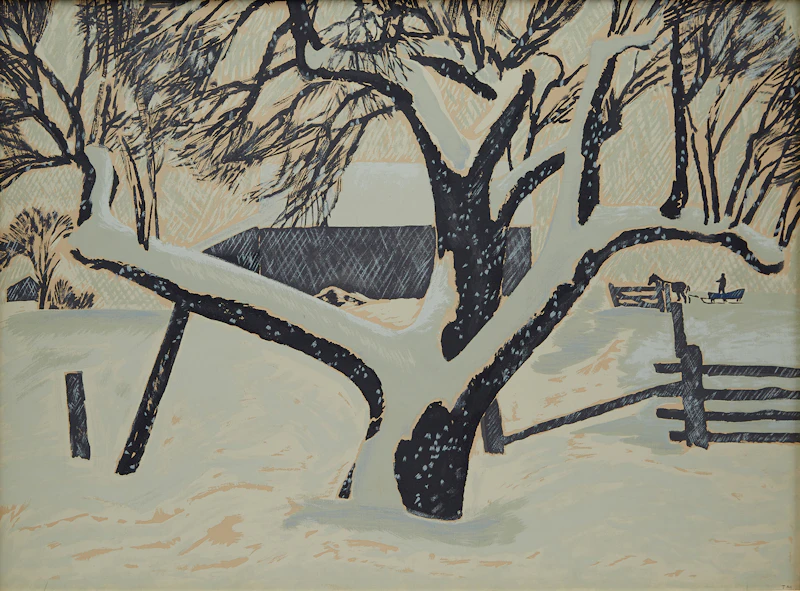 The Snow-storm by Thoreau MacDonald