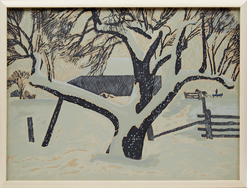 Thoreau MacDonald, The Snow-storm, sampson-matthews silkscreen - view 2
