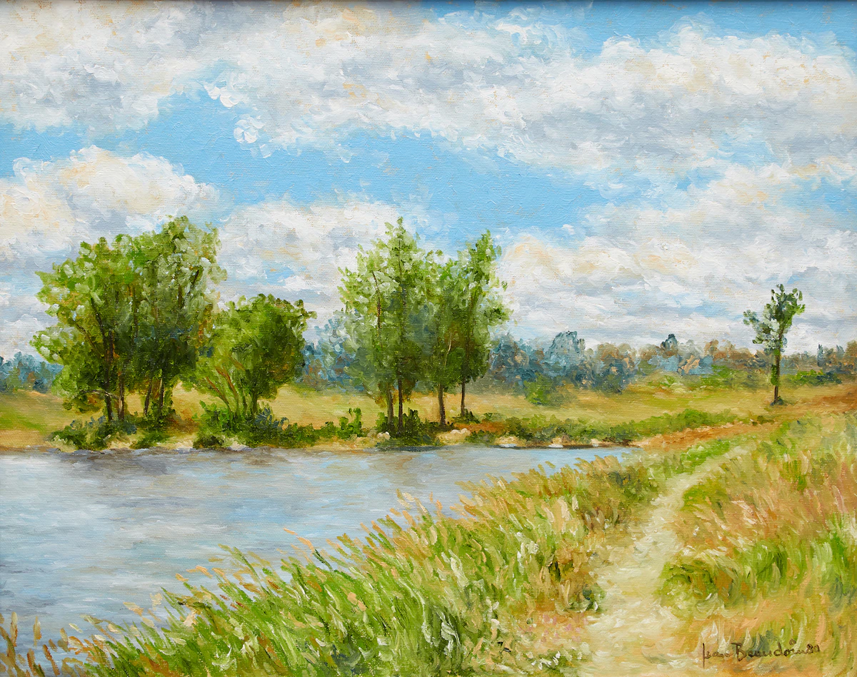Jean Beaudoin, Notre sentier - Île de la Visitation, oil on canvas