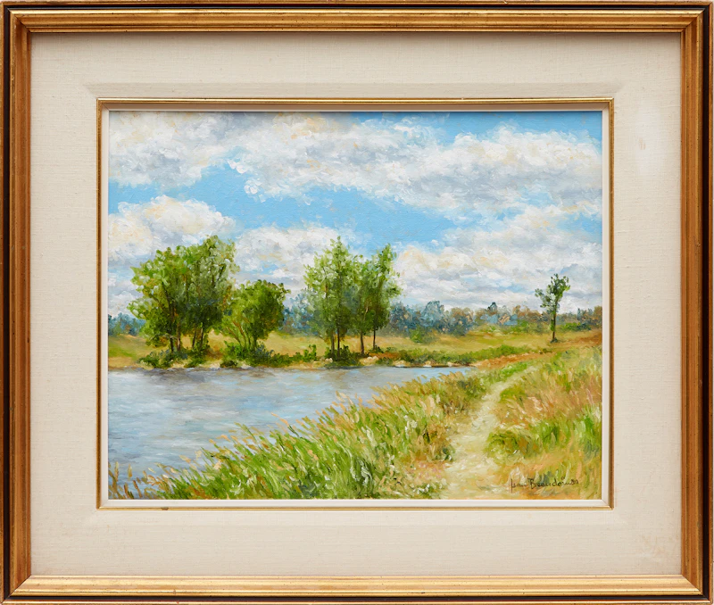 Jean Beaudoin, Notre sentier - Île de la Visitation, oil on canvas - view 2