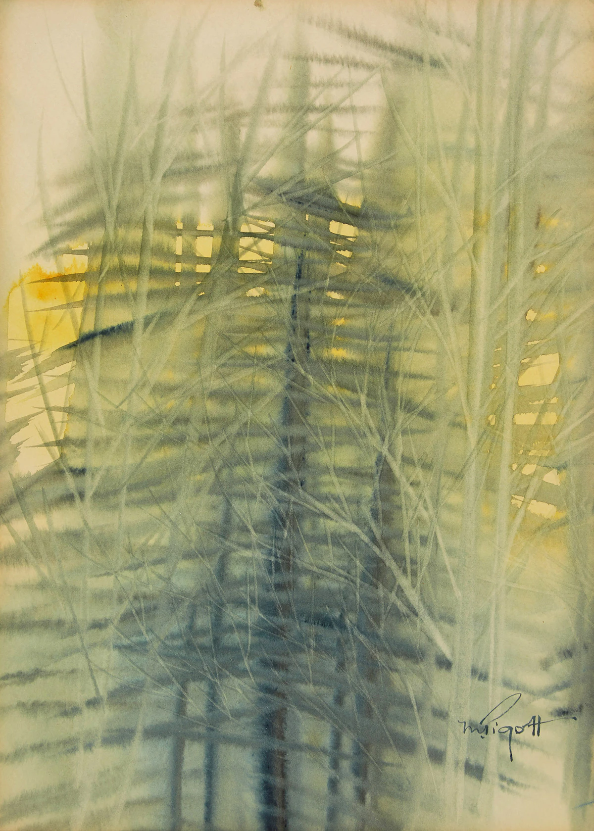 Marjorie Pigott, Forest Interior , watercolour