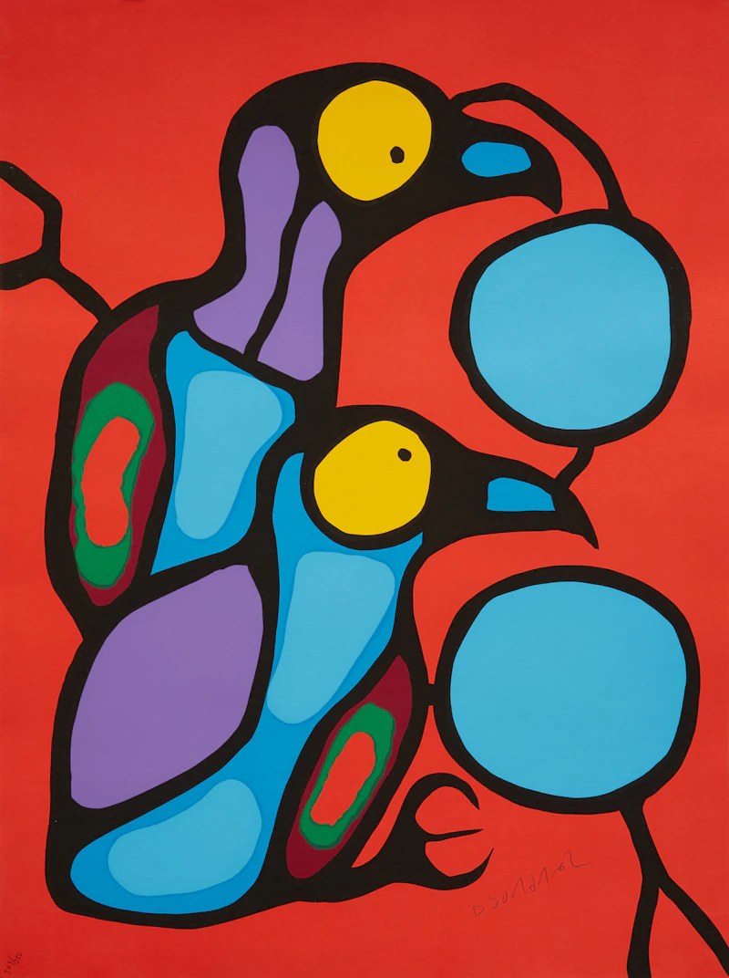 Norval Morrisseau, The Art of Norval Morrisseau: Collection of 5 Prints in Original Portfolio, five colour serigraphs - view 7