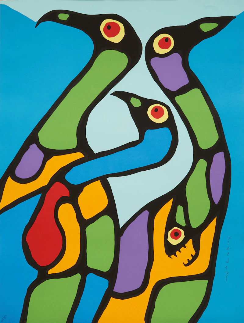 Norval Morrisseau, The Art of Norval Morrisseau: Collection of 5 Prints in Original Portfolio, five colour serigraphs - view 9