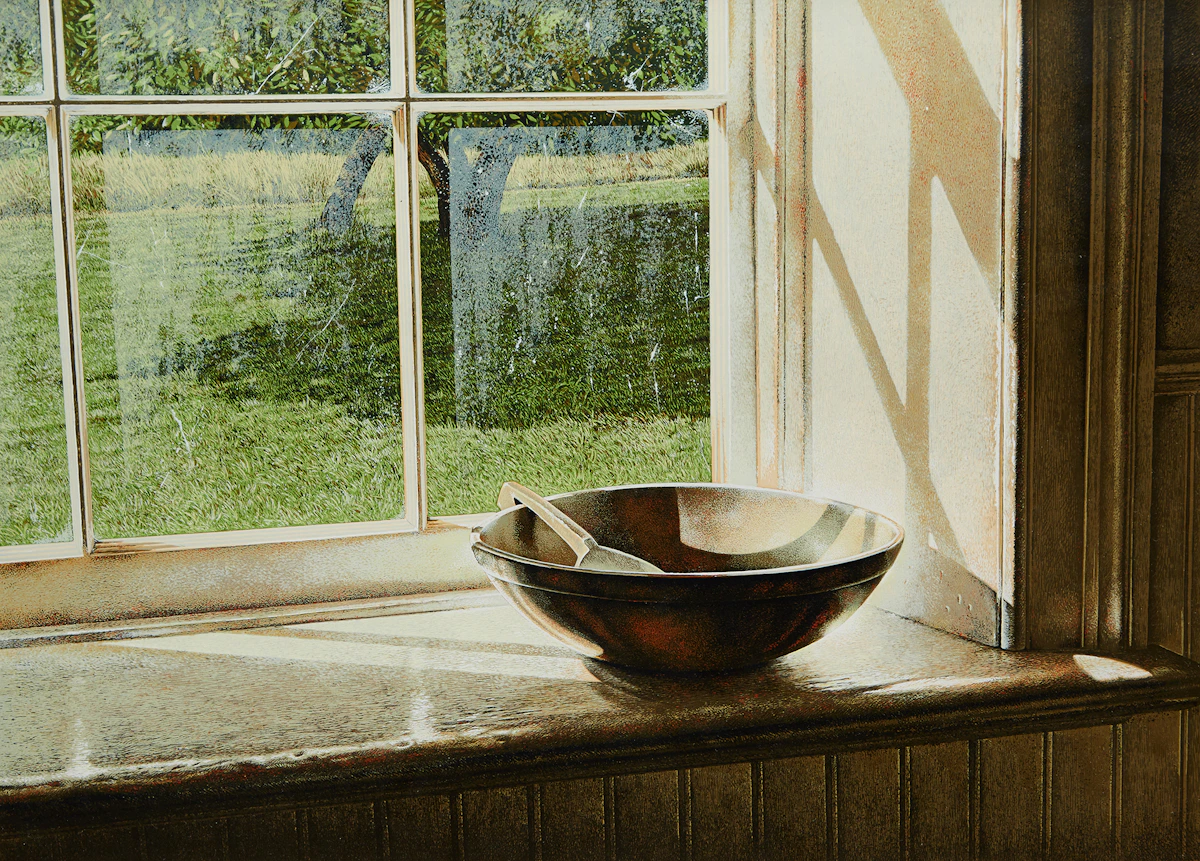 Kenneth Danby, Butterbowl (1970), colour serigraph, 1970