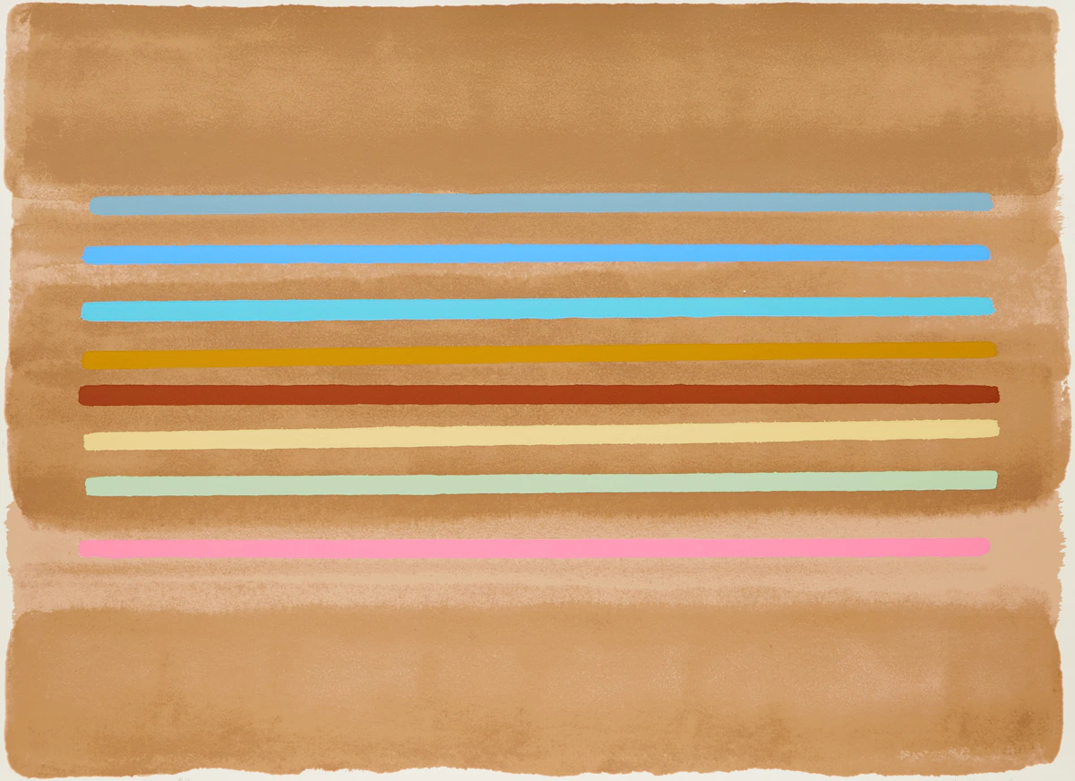 William Perehudoff, La Plonge #9, colour lithograph