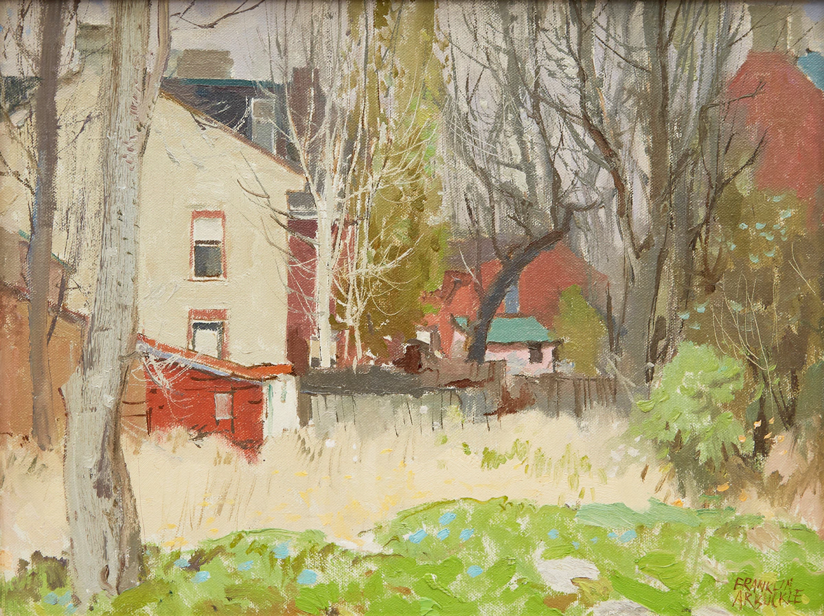 George Franklin Arbuckle, Kingston, Ontario, oil on board, 1979