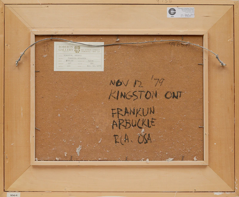 George Franklin Arbuckle, Kingston, Ontario, oil on board, 1979 - view 3
