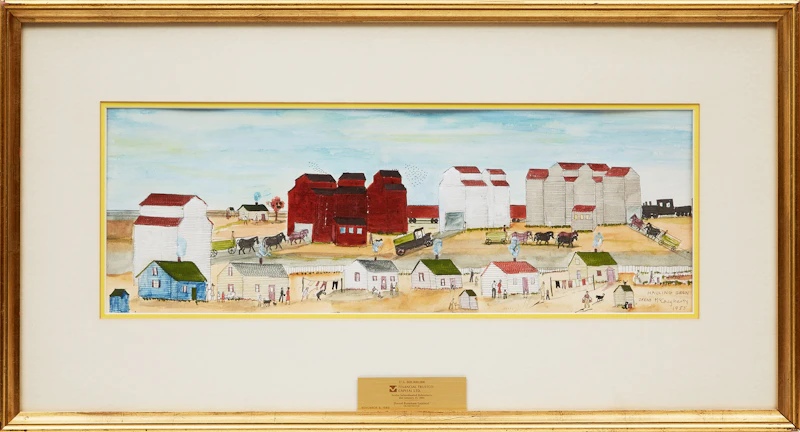 Irene McCaugherty, Hauling Grain, watercolour, 1985 - view 2