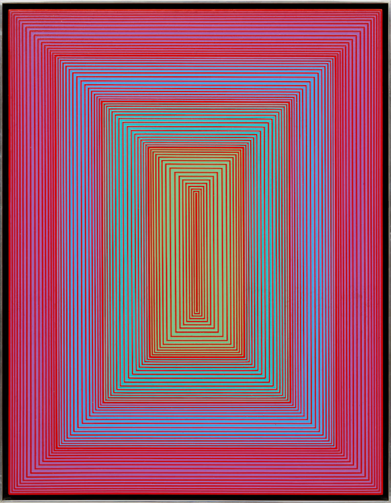 Richard Anuszkiewicz, The Inner Space, acrylic on board, 1970 - view 2