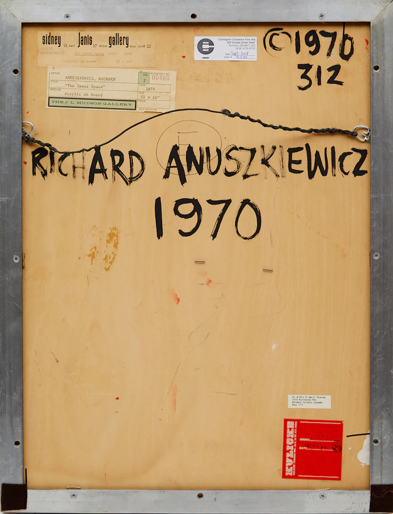Richard Anuszkiewicz, The Inner Space, acrylic on board, 1970 - view 3