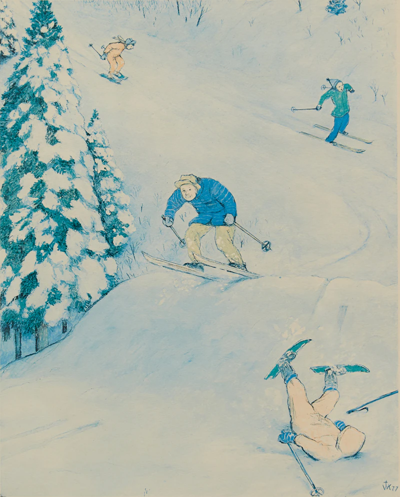 William Kurelek, Skiing