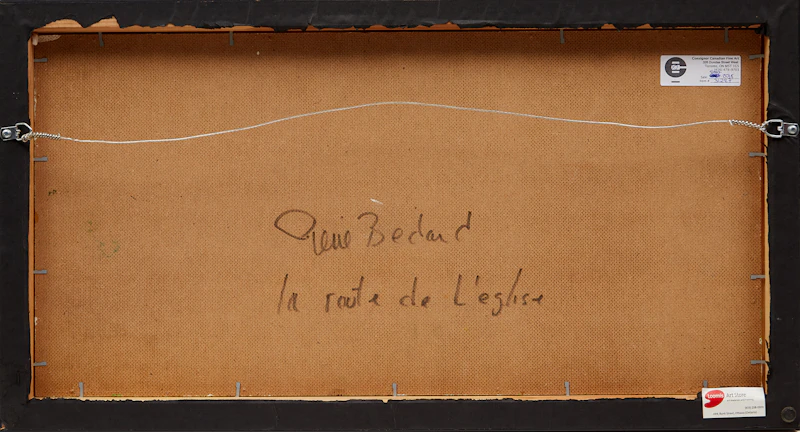 Pierre Bédard, La route de l’église, oil on masonite - view 3