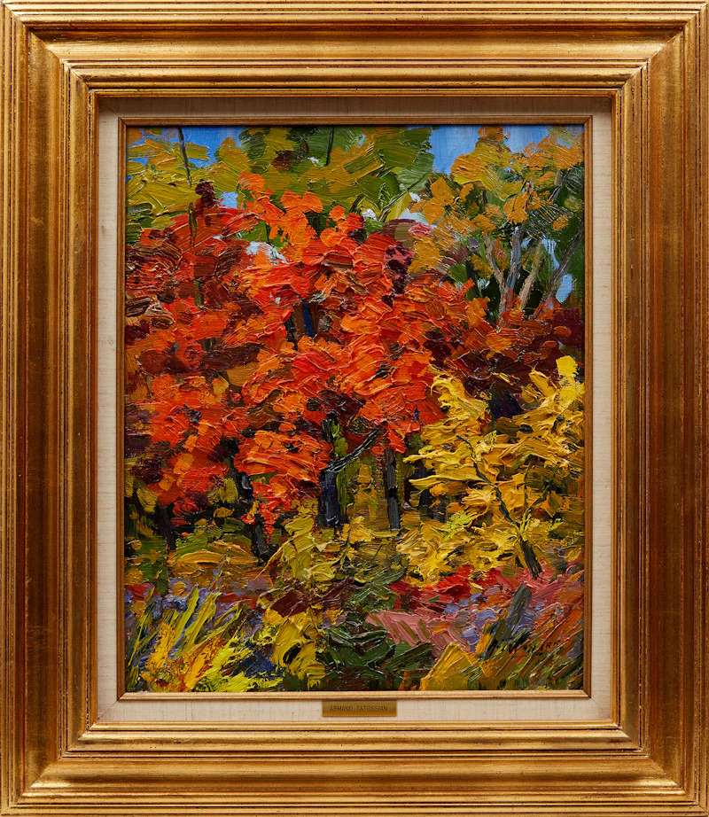 Armand Tatossian, Gloire d’automne, oil on canvas - view 2