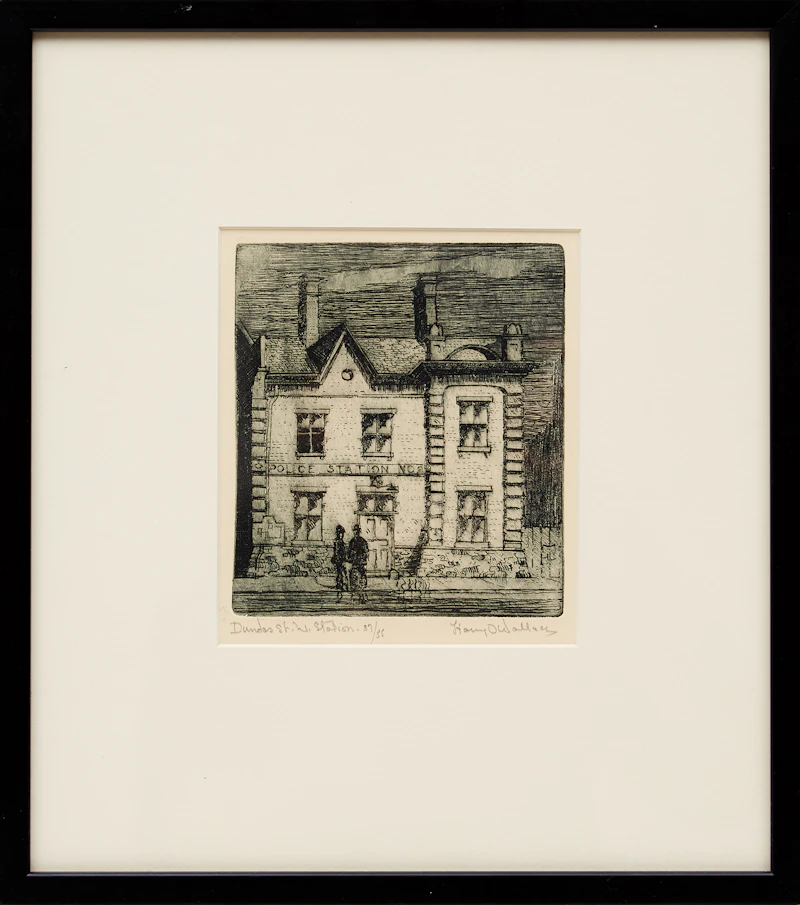 Harry Draper  Wallace, Dundas St. W. Station, etching - view 2
